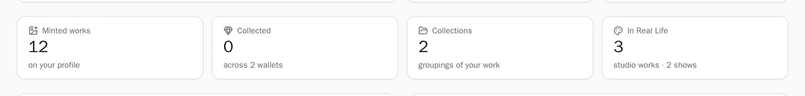 Screenshot of Your page at a glance