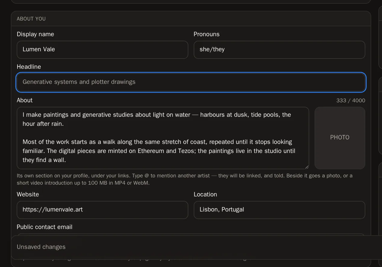 Screenshot of Fill in your details