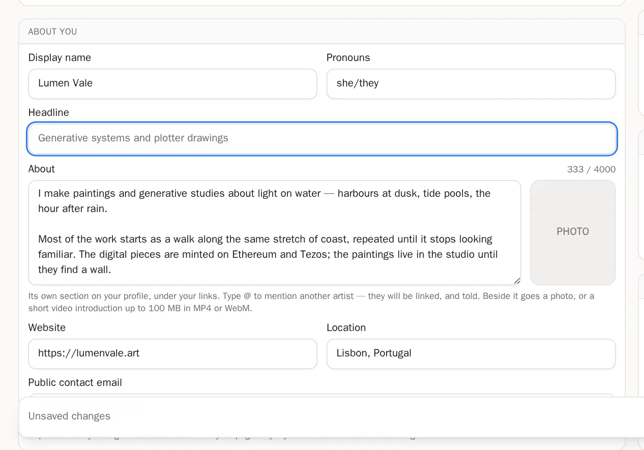 Screenshot of Fill in your details