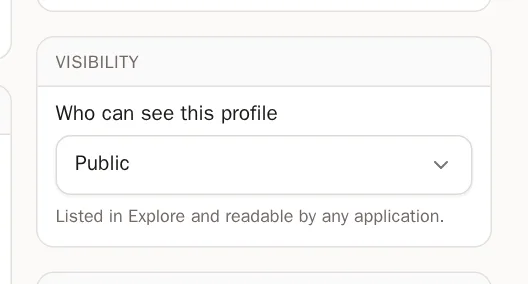 Screenshot of Choose who can see your page